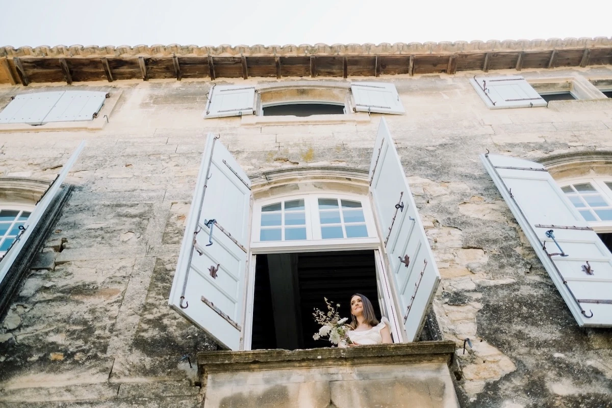 Bride at the window