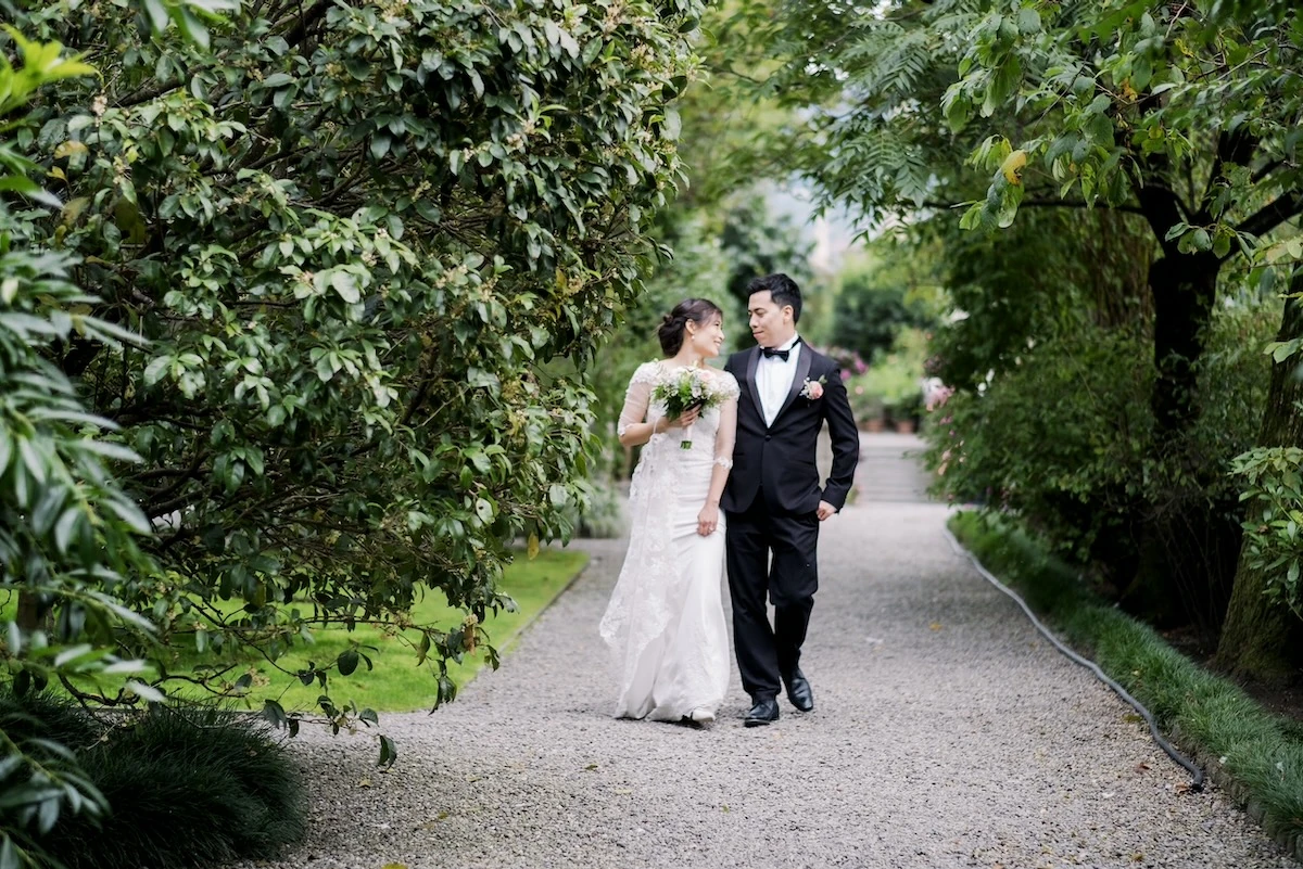 sposi nei giardini isola bella
